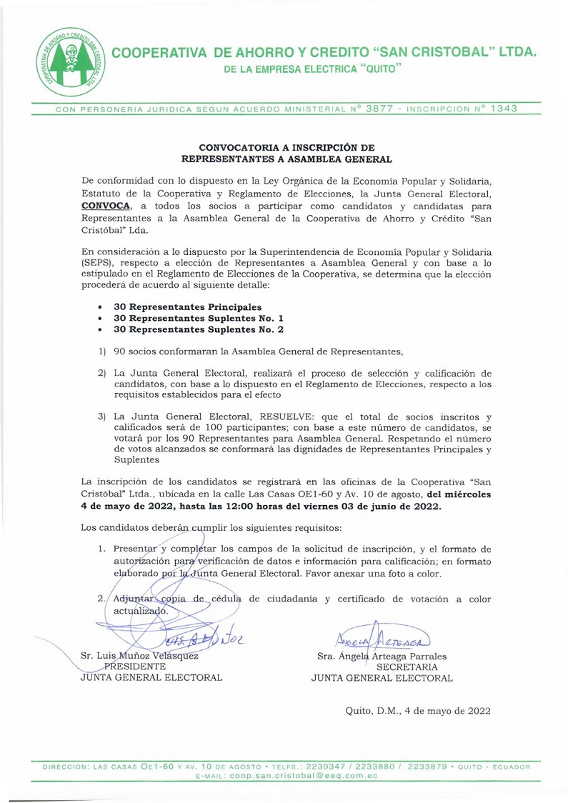 Convocatoria